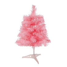 Fashionable Artificial Pine Tree in Cherry Blossom Pink, Lifelike Appearance Pre-Decorated Xmas Tree, Durable Materials Secured Branches with Protecti