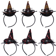 Adjustable Size Fit Most Witch Hat Headbands for Festival Atmosphere, Bat Wing Headband Style Party Props Decoration, Lightweight Comfortable to Wear