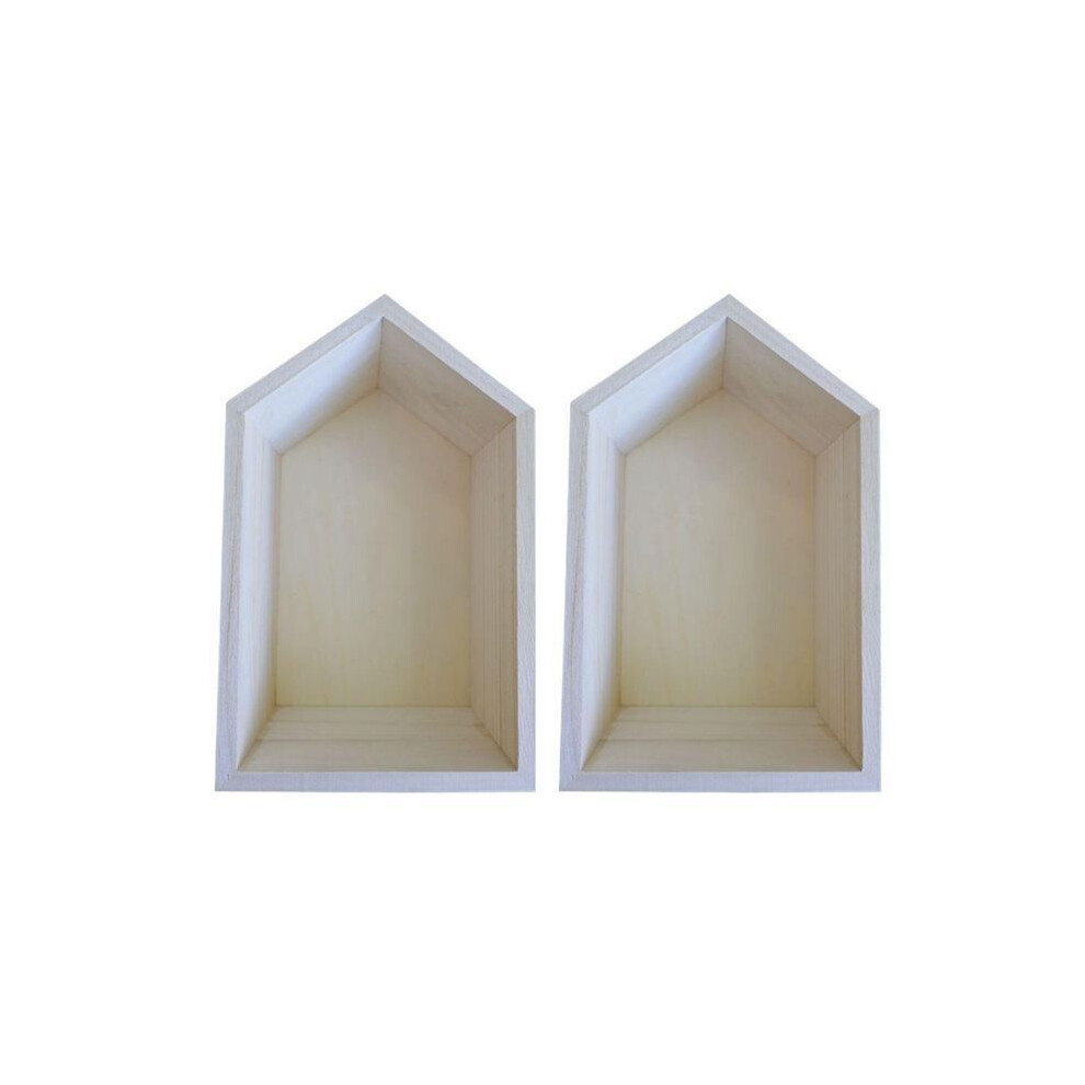 2 Wooden Shelves Home 22.5 X 14 X 10 Cm Artemio