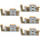 5Stk Holz Buchstabe Party Mitte 10