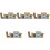 5Stk Holz Buchstabe Party Mitte 3