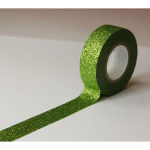 Masking Tape - Khaki - Pailletten - Wiederverwendbar - 15 mm x 10 m