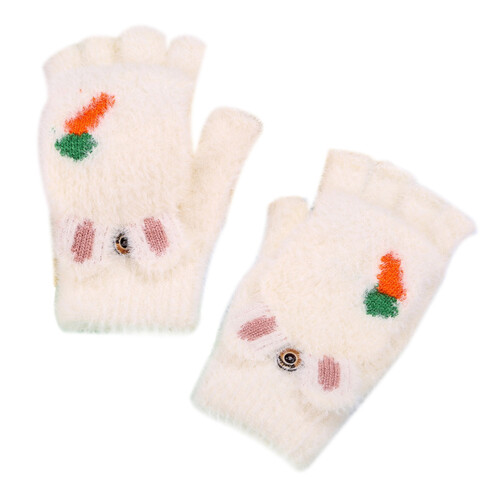 2 Paar Cartoon , Dicke Wärmende Winterhandschuhe 1
