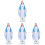 4Stk Virgin Mary Statue Kunststofffigur Katholisch 4