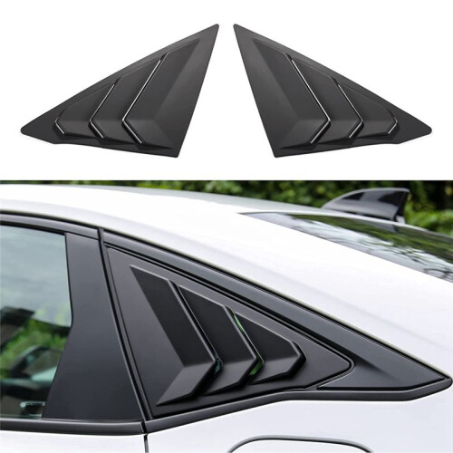 Rear Side Window Louvers Triangular Glass Blinds f 2