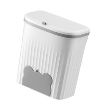 Poubelle murale armoires de cuisine seau de-gris blanc L