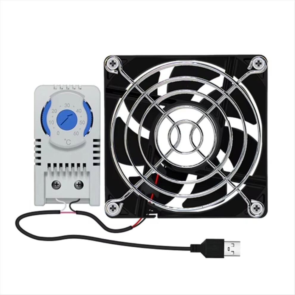Usb Cabinet 80Mm Fan Quiet Cooling System With 0-6 4853570061218
