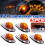 DC 12V Amber Teardrop Cab Light Marker Front Rear 8