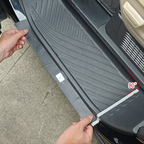 Car Leather Lower Sill Strips Trim Sticker for ALP 2