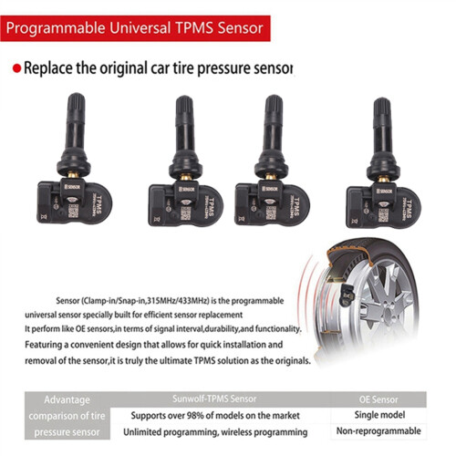 4Pcs Programmable MX Sensor for TS408 TS508 ITS600 2