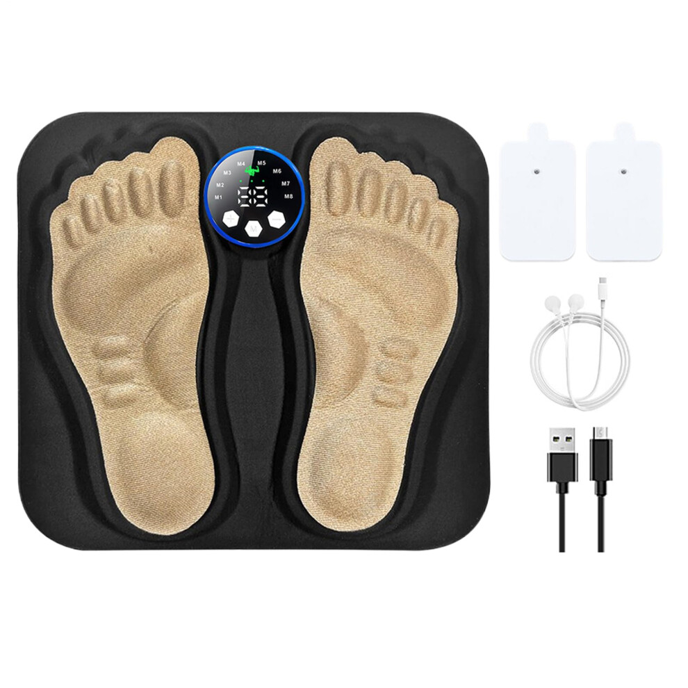 Foot Massage Mat 3D Feet Massager 8 Modes 29 Intensity Adjustable Muscle Stimulator Ankle Legs Back Relaxation Bedtime