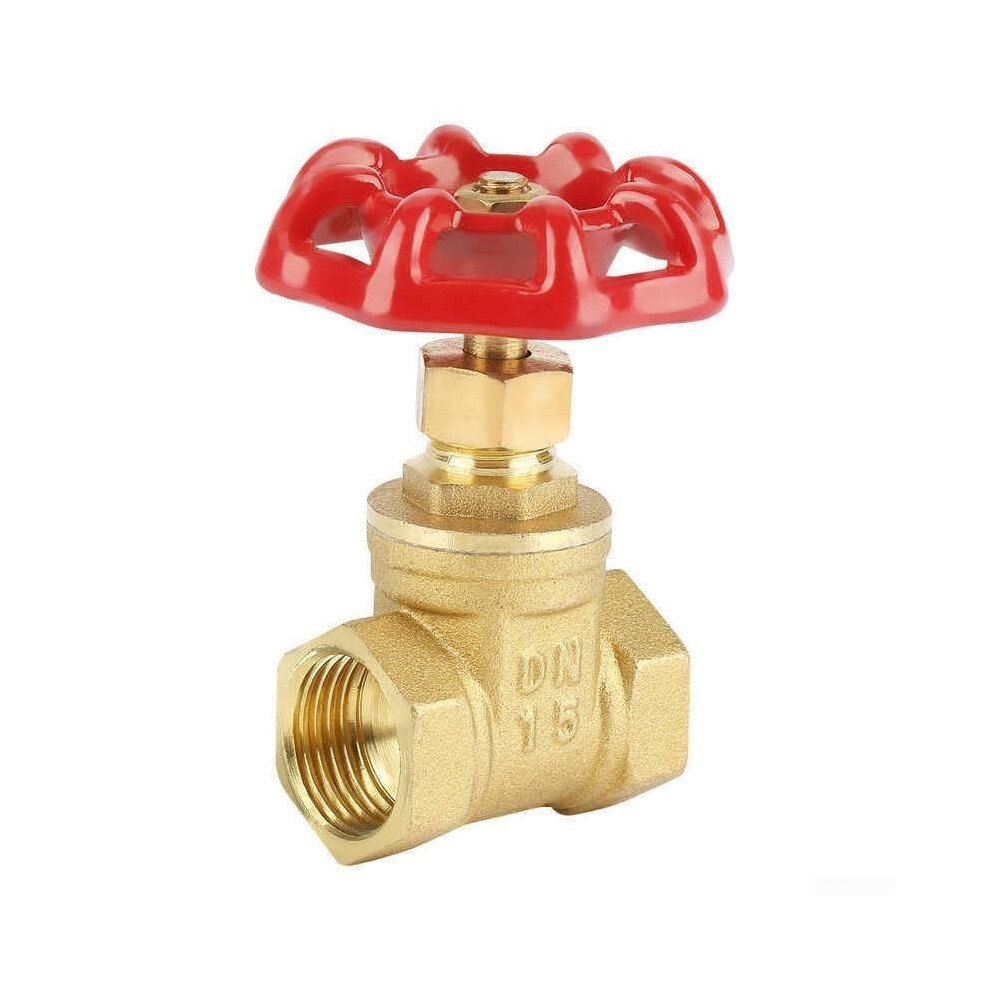 Internal Thread Brass Gate Valve Dn15 Dn25 For Water Oil Gas Steam Applications, Brass Construction, Easy Operation 9067246107536