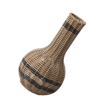 Vase Vintage en Faux rotin pour fleurs séchées tissées,-XH24315B