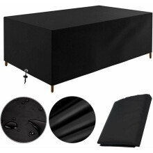 Tuinmeubelhoezen, weerbestendige hoes voor terrastafels en -stoelen, 600D Oxford-stof met UV-bestendige coating, 200x100x75 cm