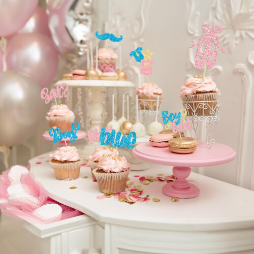 Προσυναρμολογημένα διακοσμητικά για cupcakes για ένθετα τούρτας, διακοσμητικό 2