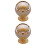 2 Flip-Cover Aschenbecher Gold 6