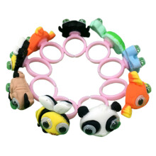 24Stk Kinder Schmuck Tier Ringe Verschiedene Farben Kreativ Spielring