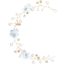 5 Haarreif Hochzeitsblume Kunstperle Stirnband Braut