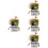 4Stk Künstliche Bonsai Wohnaccessoire 8