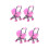 4 Pcs Carriage Stroller Toy Model Plastic Play House 7