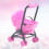 4 Pcs Carriage Stroller Toy Model Plastic Play House 10