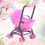 4 Pcs Carriage Stroller Toy Model Plastic Play House 11