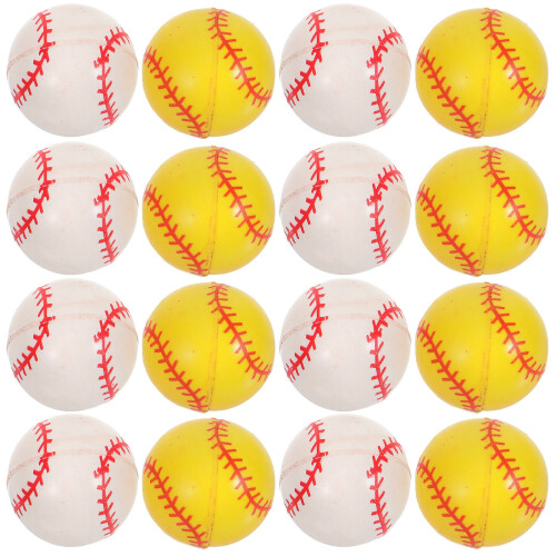 40 Pcs Baseball Pattern Bounce Balls Jumping Balls 1