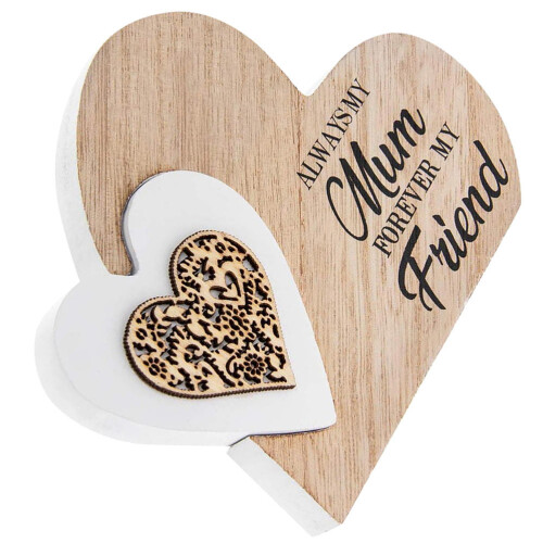 3Stk Herz Holz Schild Für Muttertag 1