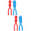 4Stk Kinder Schneeballform Clips Bunt Robuster Kunststoff Outdoor 11
