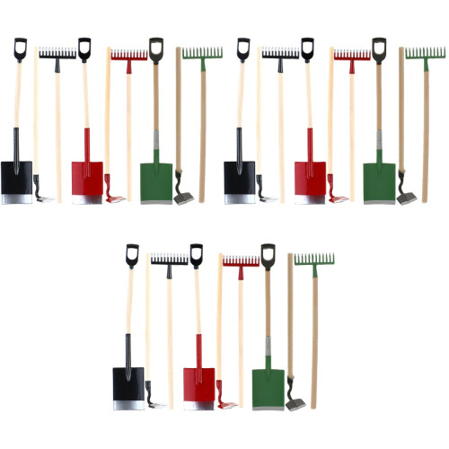 9 Sets Miniature Hark Schepje Huis Werkaccessoires 2