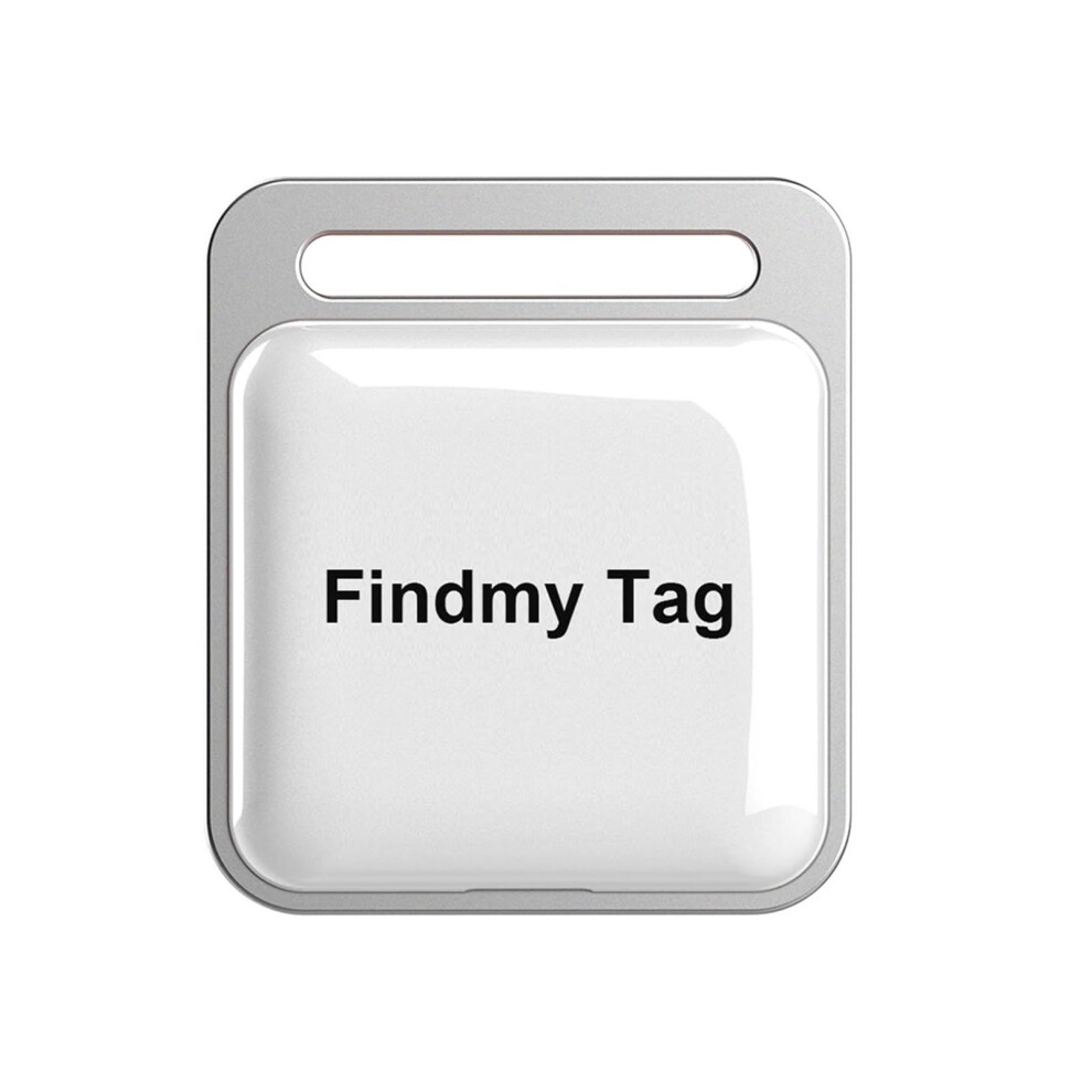 Wireless Mini Gps Tracker Antilost Alarm Bluetooth Compatible App Tracking Key Wallet Finder Smart Tag Square White 9339159514160