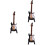 3Stk Mini E-Gitarre Schwarz 10Cm Mit Box Und Spannvorrichtung 6
