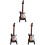 3Stk Mini E-Gitarre Schwarz 10Cm Mit Box Und Spannvorrichtung 2