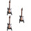 3Stk Mini E-Gitarre Schwarz 10Cm Mit Box Und Spannvorrichtung 7