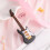 3Stk Mini E-Gitarre Schwarz 10Cm Mit Box Und Spannvorrichtung 11