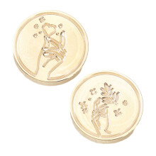 2 stuks bruiloft thema zegel stempel hoofd voor-Combinatie 2
