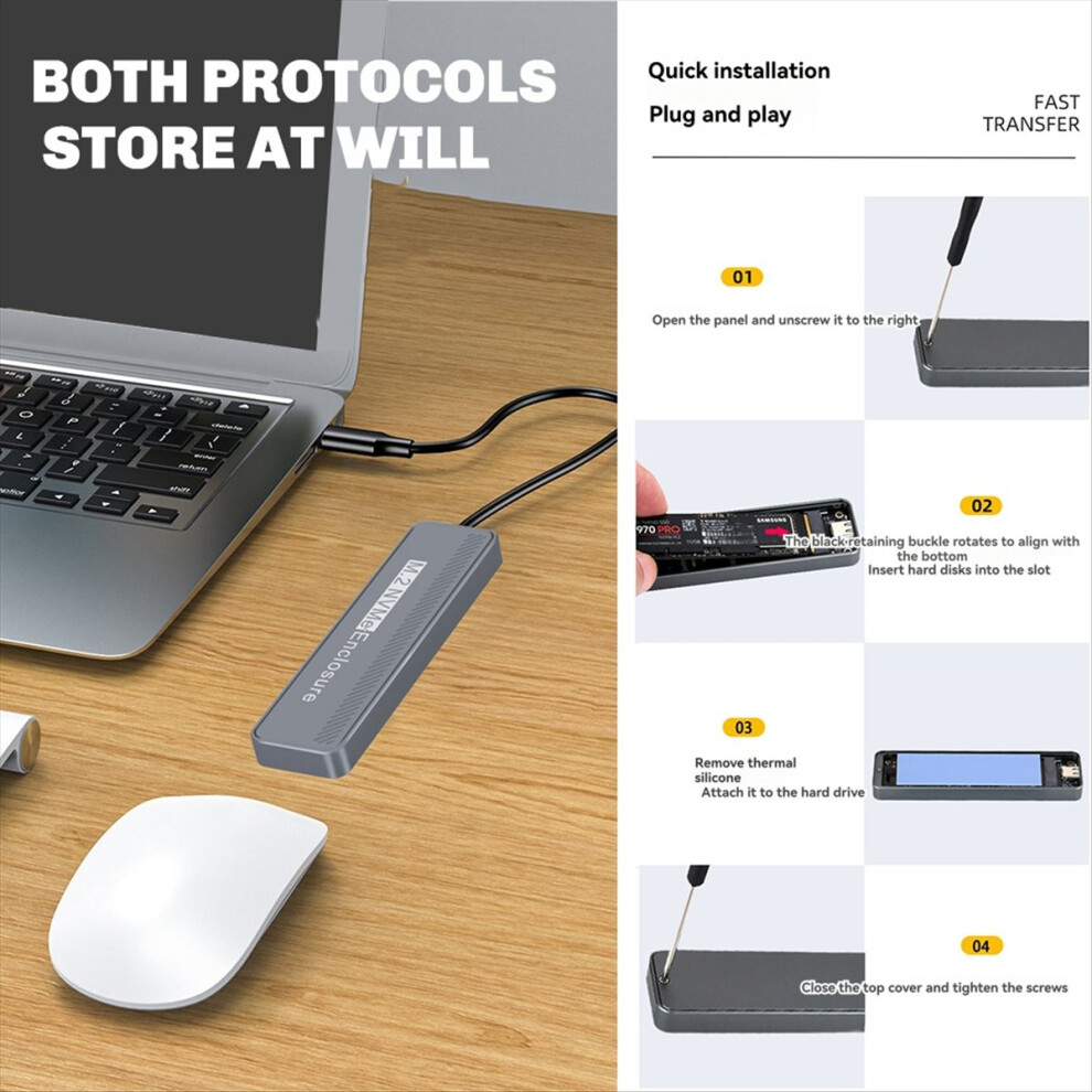 20Gbps M.2 Nvme Ssd Enclosure With Usb 3.2 Gen 2X2 4852742501781