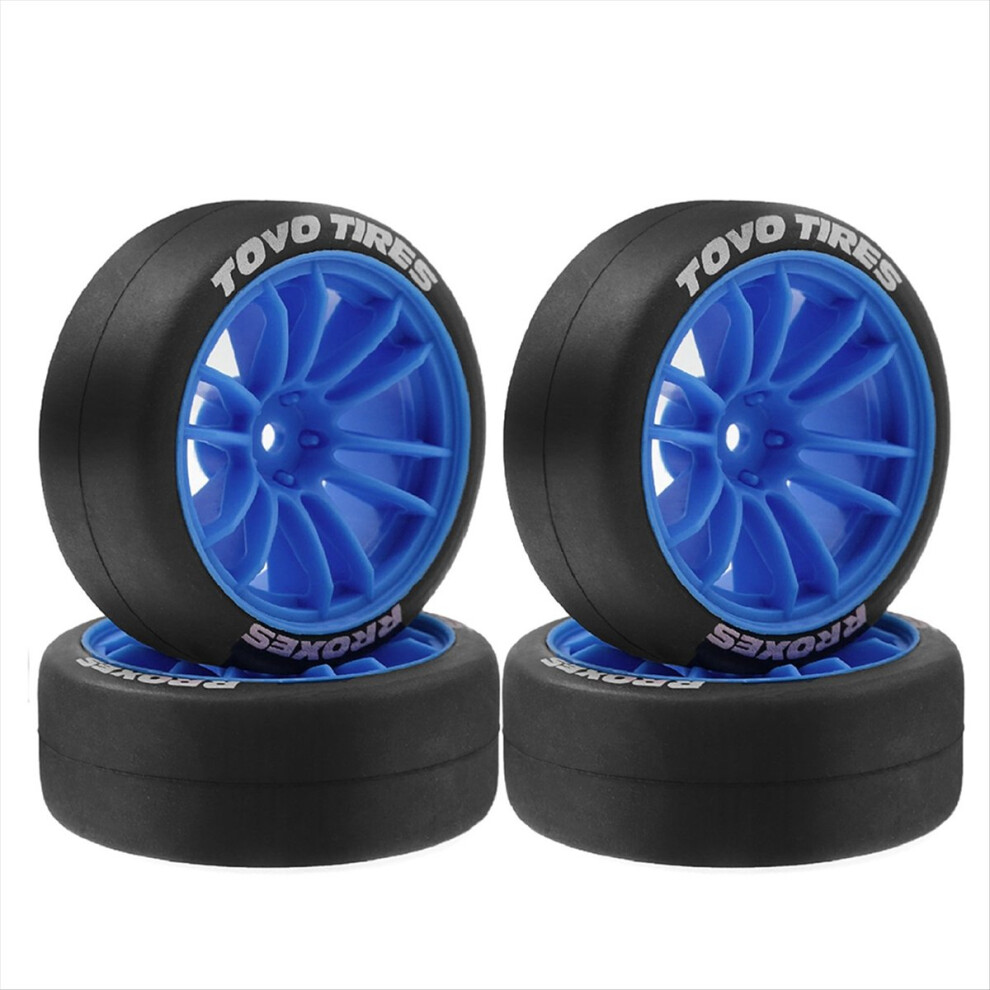 Drift Tire Wheel For 1/10 Rc Drift Car Blue 4852742531979