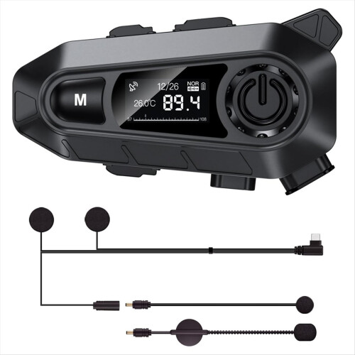 Ακουστικά Bluetooth Μοτοσικλέτας, Ακουστικά Bluetooth Κράνους με Μικρόφωνα Τύπου