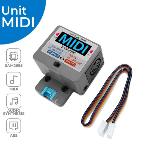 For MIDI Unit Serial Port to MIDI Unit SAM2695 Audio 1