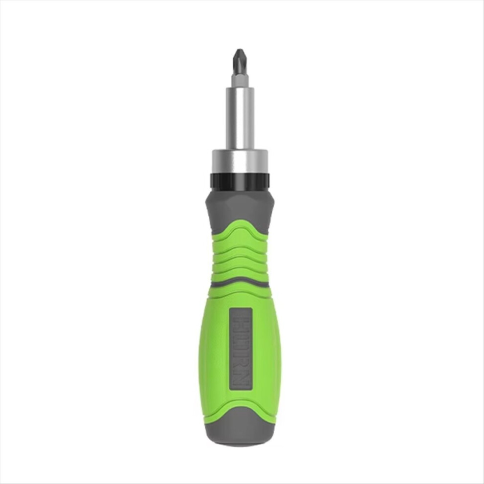 11 In 1 Ratchet Screwdriver Hidden Screwdriver Head Green 4852742556576