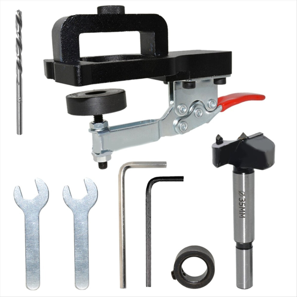 Cabinet Hinge Drilling Hole Puncher 35Mm Drill Guide Locator 4852742542623