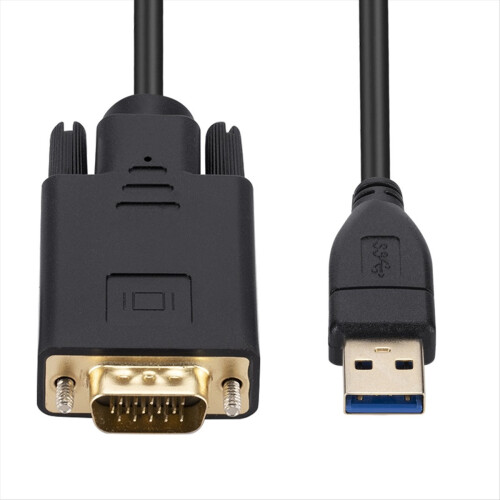 Καλώδιο USB 3.0 σε VGA 1,8 μέτρων, Μετατροπέας USB 3.0 αρσενικό σε VGA αρσενικό 2