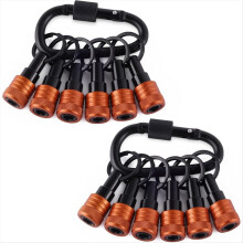 Bit Holder Key Chain with Carabiner, for Impact Drills Nut Driver