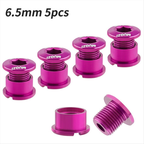5Pcs Chainring Bolts Set 6.5mm Single Chainring Screws 1