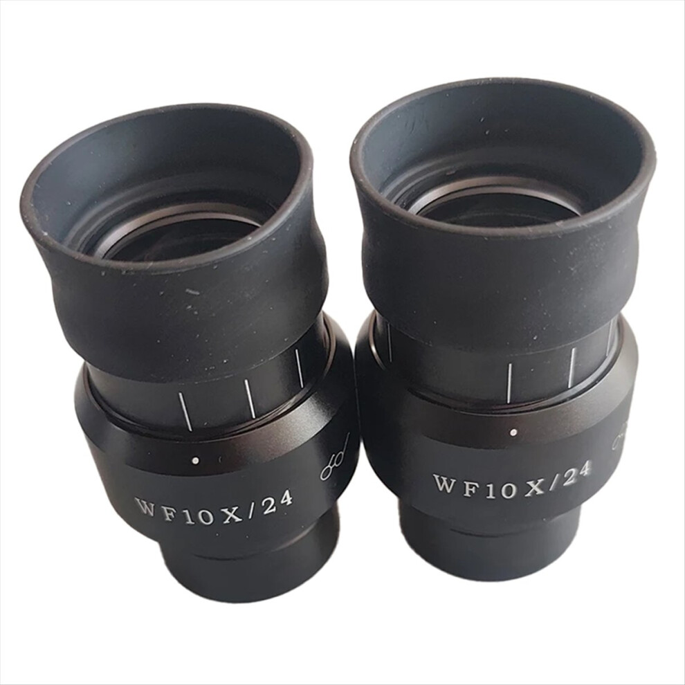 2Pcs Wf10x-24Mm Wf10x/24Mm Wide Field Eyepiece For Binocular 4852742567350