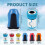 6pcs Screw Ring Holder Set with 6pcs Magnetizer, 4