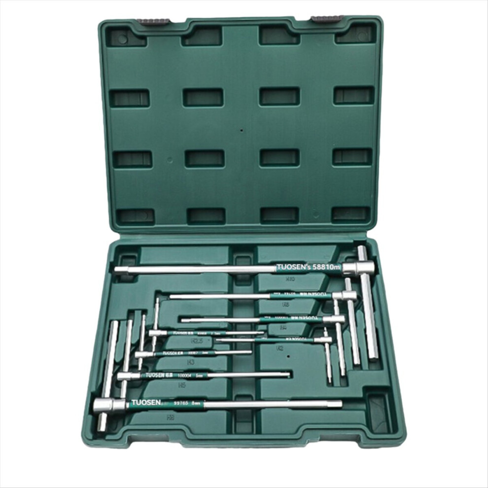 Tuosen 8Pc T-Handle Hex Wrench Hex Key Spanner 4852742557115