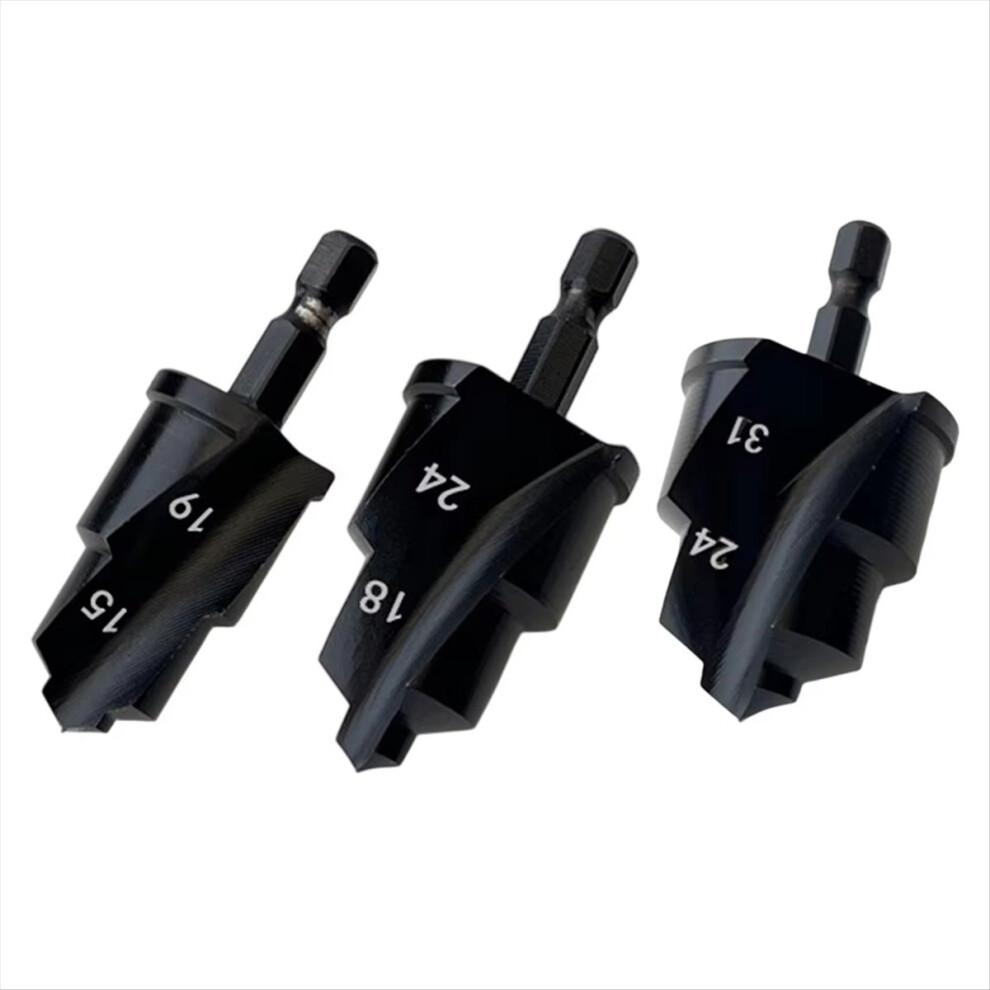 3Pc Ppr Water Pipe Expansion Countersink Bit Plumbing Drilling Tool 4852742542418