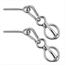 2Sets Horse Tie Ring,Horse Tack and Supplies Horse Training Equipment